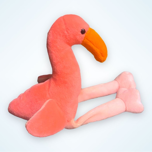 ‘95 Rare retired TY Beanie Baby Pinky the Flamingo NMWT and Errors - Picture 5 of 13